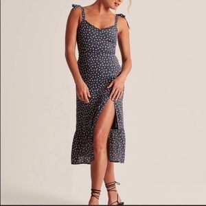Abercrombie tie strap midi dress